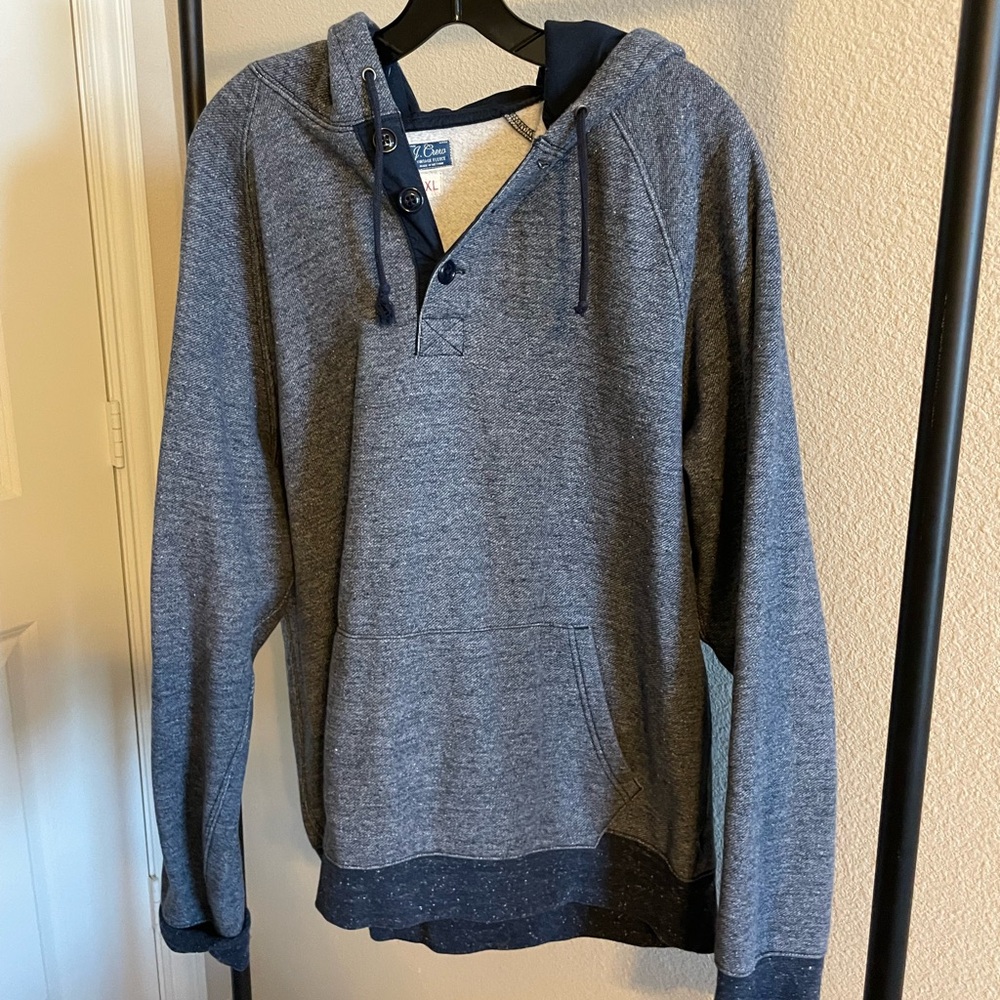 J. Crew Navy Blue Hooded Pullover